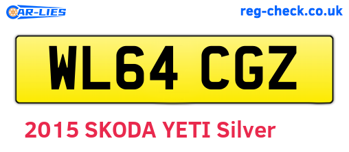 WL64CGZ are the vehicle registration plates.