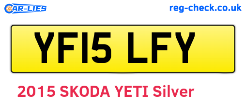 YF15LFY are the vehicle registration plates.