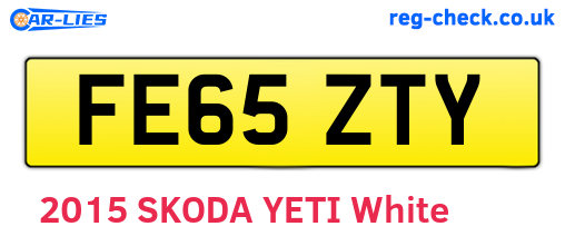 FE65ZTY are the vehicle registration plates.