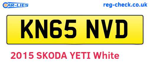 KN65NVD are the vehicle registration plates.
