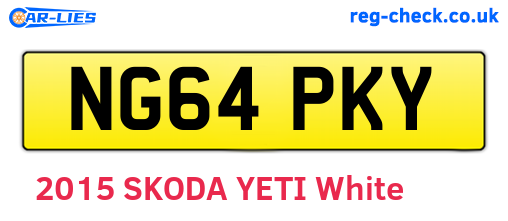 NG64PKY are the vehicle registration plates.