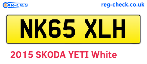 NK65XLH are the vehicle registration plates.