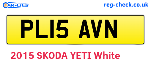PL15AVN are the vehicle registration plates.