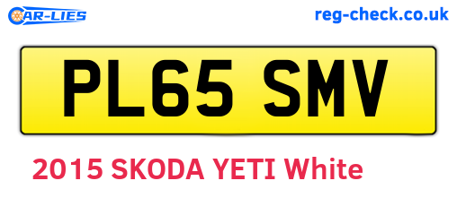 PL65SMV are the vehicle registration plates.