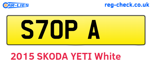 S7OPA are the vehicle registration plates.