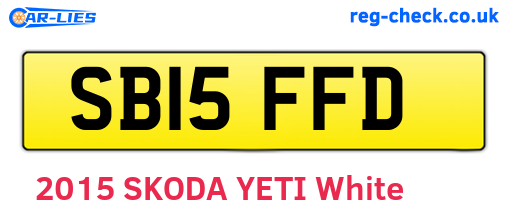 SB15FFD are the vehicle registration plates.