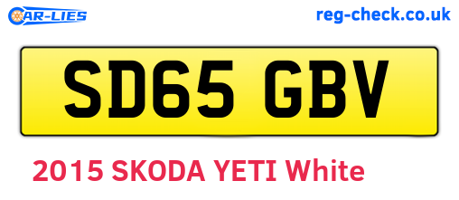 SD65GBV are the vehicle registration plates.