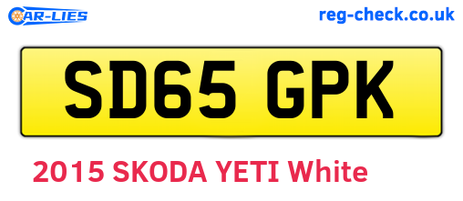 SD65GPK are the vehicle registration plates.