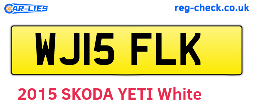 WJ15FLK are the vehicle registration plates.