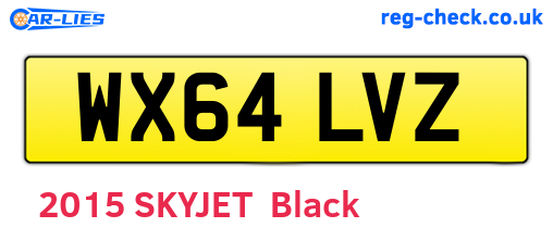 WX64LVZ are the vehicle registration plates.