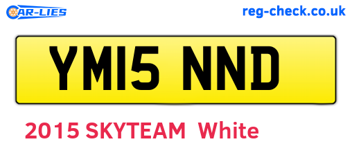 YM15NND are the vehicle registration plates.