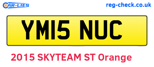 YM15NUC are the vehicle registration plates.