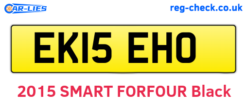 EK15EHO are the vehicle registration plates.