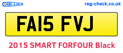 FA15FVJ are the vehicle registration plates.