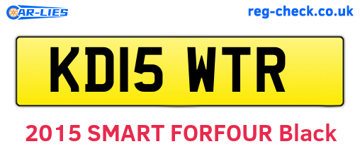 KD15WTR are the vehicle registration plates.