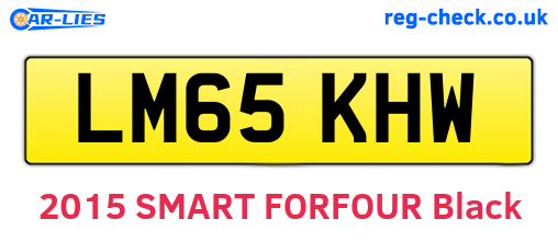 LM65KHW are the vehicle registration plates.