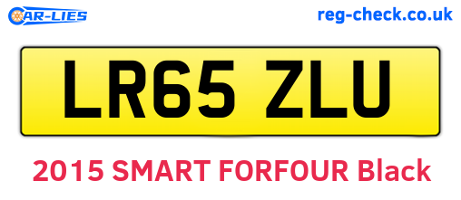 LR65ZLU are the vehicle registration plates.