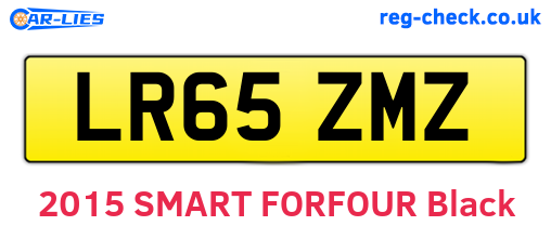 LR65ZMZ are the vehicle registration plates.
