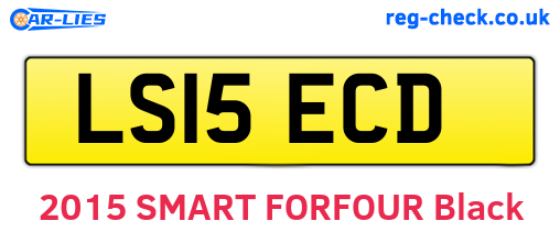 LS15ECD are the vehicle registration plates.