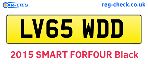 LV65WDD are the vehicle registration plates.