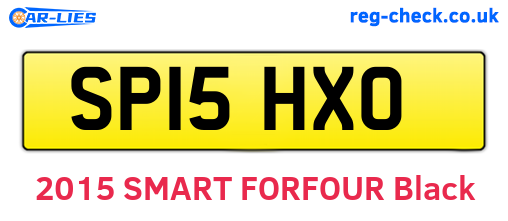SP15HXO are the vehicle registration plates.