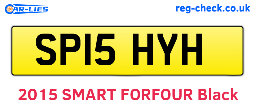 SP15HYH are the vehicle registration plates.