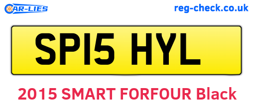 SP15HYL are the vehicle registration plates.