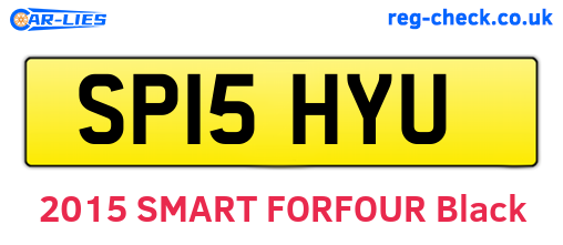 SP15HYU are the vehicle registration plates.