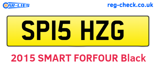 SP15HZG are the vehicle registration plates.