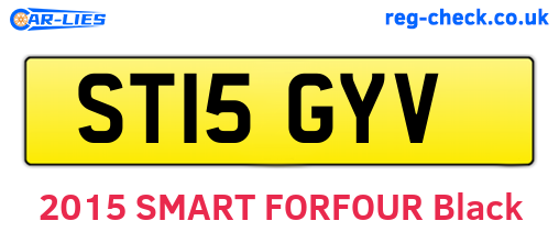 ST15GYV are the vehicle registration plates.
