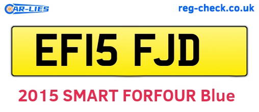 EF15FJD are the vehicle registration plates.