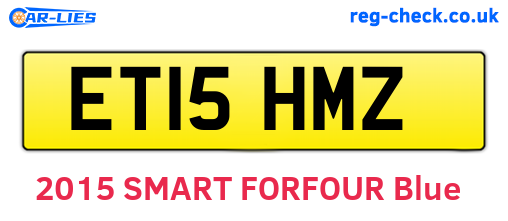 ET15HMZ are the vehicle registration plates.
