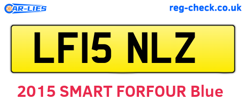 LF15NLZ are the vehicle registration plates.