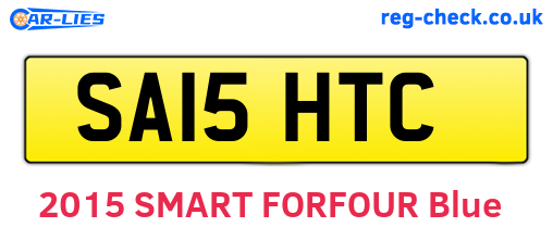 SA15HTC are the vehicle registration plates.
