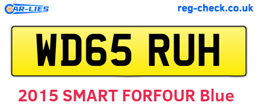 WD65RUH are the vehicle registration plates.