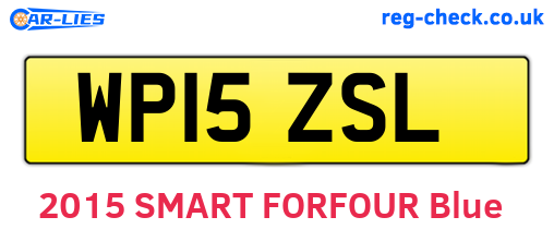WP15ZSL are the vehicle registration plates.