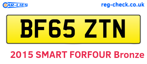 BF65ZTN are the vehicle registration plates.