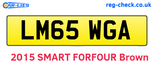LM65WGA are the vehicle registration plates.