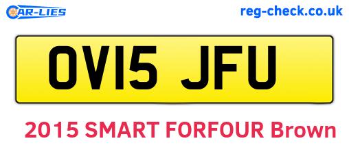 OV15JFU are the vehicle registration plates.