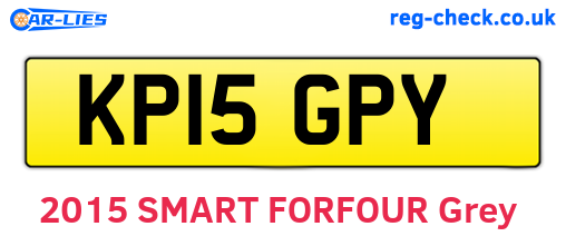 KP15GPY are the vehicle registration plates.
