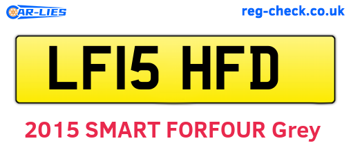 LF15HFD are the vehicle registration plates.