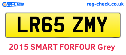 LR65ZMY are the vehicle registration plates.