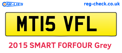MT15VFL are the vehicle registration plates.
