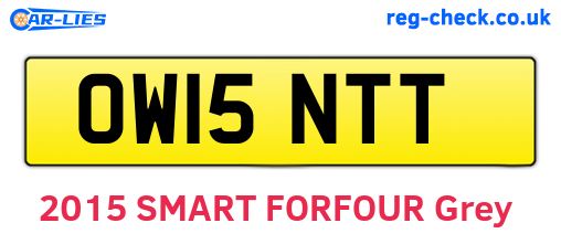 OW15NTT are the vehicle registration plates.