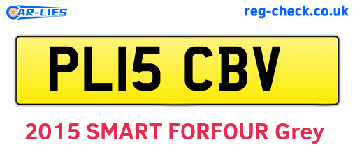PL15CBV are the vehicle registration plates.