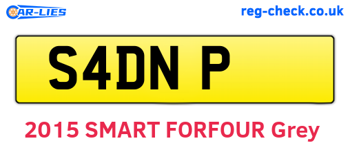 S4DNP are the vehicle registration plates.