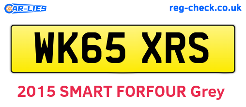 WK65XRS are the vehicle registration plates.
