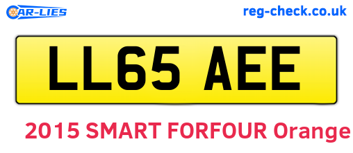 LL65AEE are the vehicle registration plates.
