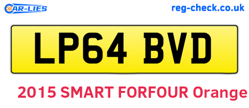 LP64BVD are the vehicle registration plates.