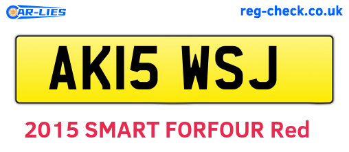 AK15WSJ are the vehicle registration plates.